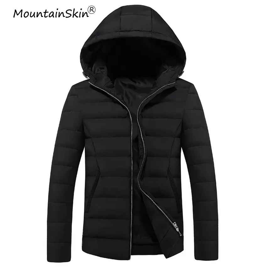 Heren Down Parka Winterjas Dikke Warme Hooded Jassen Mannen Thermische Mannelijke Slanke Fit Jassen Merk Bovenkleding LA536