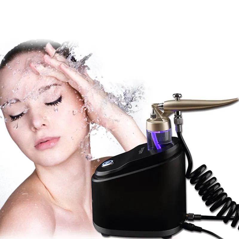 Draagbare Pure Oxygen Water Spray Jet Facial Massage Skin Verjonging Care Peel Machine Whitening Lighten Rimpels verwijderen