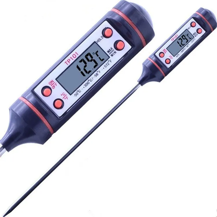 Nieuwe Huishoudelijke Foodgrade Digitale Voedsel Sonde Vlees Keuken BBQ Selecteerbare Sensor Thermometer Draagbare Koken