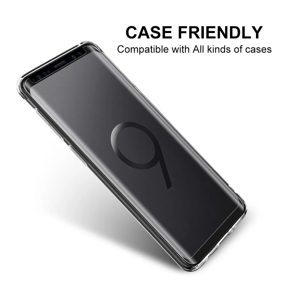 Case vriendelijke schermbeschermer gehard glas voor Samsung Galaxy S23 Utral S22 S21 S20 S9 Opmerking 20 Ultra 10 S8 Plus Mate 30 Pro 3D Curved -versie