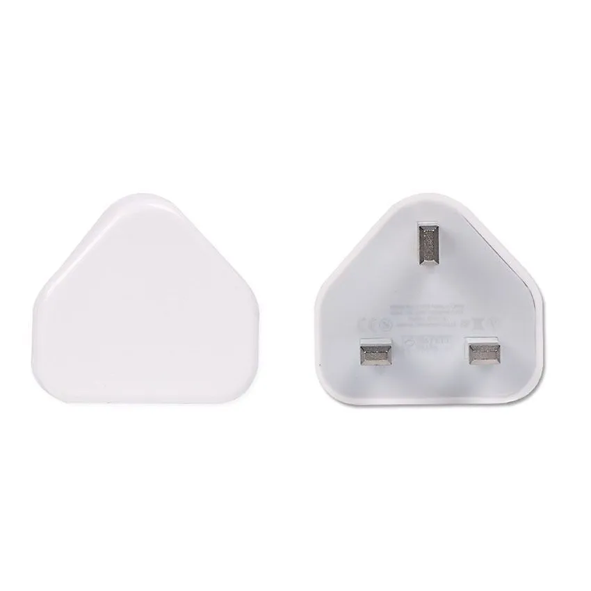 OEM Vit UK-kontakt USB-laddare AC-väggladdare USB-nätadapter Laddare till iPhoneX / 8/8Plus / 7 / 7PLUS / 6S / 6 + DHL Freeshipping 200PCS / Lot