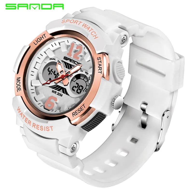 Reloj Deportivo SANDA, Relojes Impermeables Para Mujer, Reloj Digital De  Marca Superior Para Mujer, 2018 Montre Femme, Relojes Mujer, Hora De  Natación S915 De 18,87 €