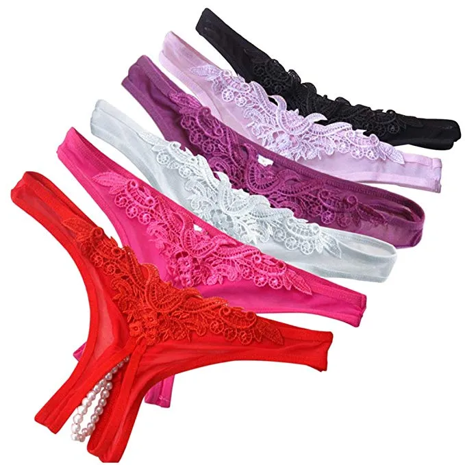 Sexy Exotic Woman Lace Briefs Lingeries Intimates Pearl Massage Rubs Panties  Womens Low Waist Briefs Underwear Sex Pants Ladies Briefs From Xlw2018,  $2.34