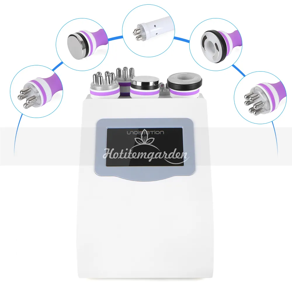 Ultraschallkavitationsmaschine Fettabsaugung Abnehmen 5 MHz Rf Slim Radiofrequenz 5in1 Gewichtsverlustgerät Salongebrauch
