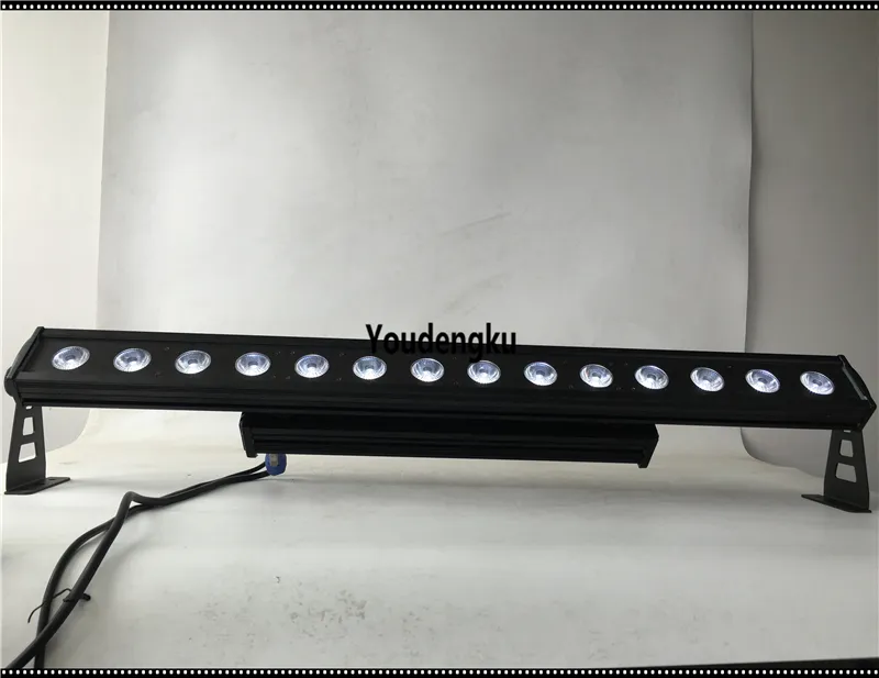 2 stycken 14 objektiv COB LED Wall Washer 30W 3In1 RGB LED DMX 512 Väggbricka COB LED Pixel Bar för scenhändelse Bar Vattentät IP65