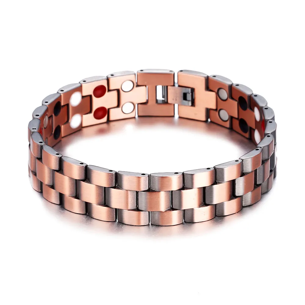 Pure Copper Magnetic Bracelet men women Arthritis Pain Relief Balance  Energy MAX | eBay