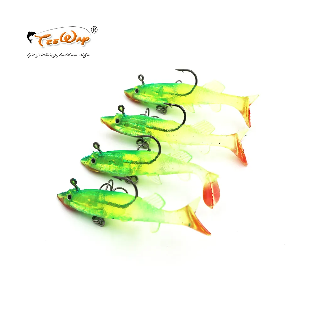 4pcs/lot Grey Soft Lure 10cm 19g Wobblers Artificial Bait Silicone Fishing  Lures Sea Bass Carp Fishing Lead Fish Jig