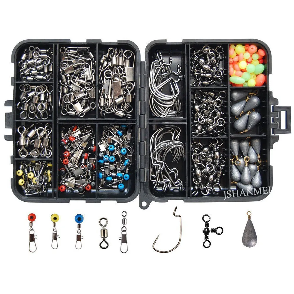 Carp Fishing Tackle Box Zestaw Sicker Ciężary / Koraliki / Haczyki / Calfels Terminal Tackle Hurtownie Akcesoria Fishing