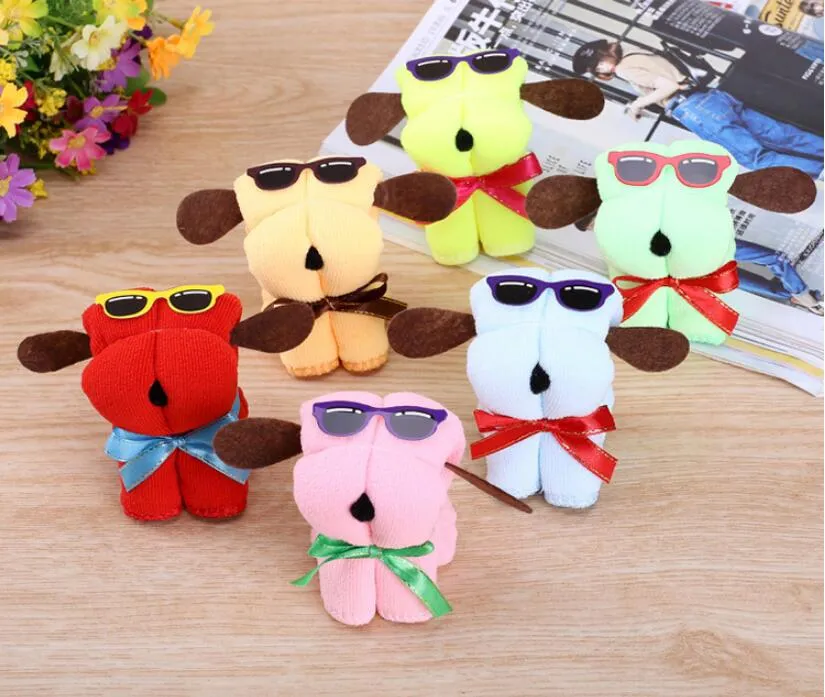 Hot Cute Dog Children Toy Shape Cotton Cake Towel Creative Mother's Day Wedding Present Birthday Gifts