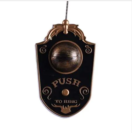 1 pezzo creativo campanello di Halloween illumina il campanello per feste decorazioni per porte bulbo oculare per la decorazione della festa in casa stregata