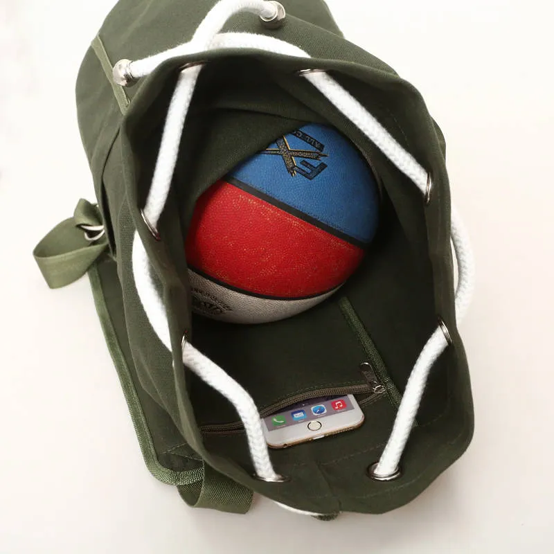 Fashion Canvas Bag Travelling Bag Mens Backpacks Sport Backpack Outdoor Backpack Multifunctional Package Knapsack Bucket Bags