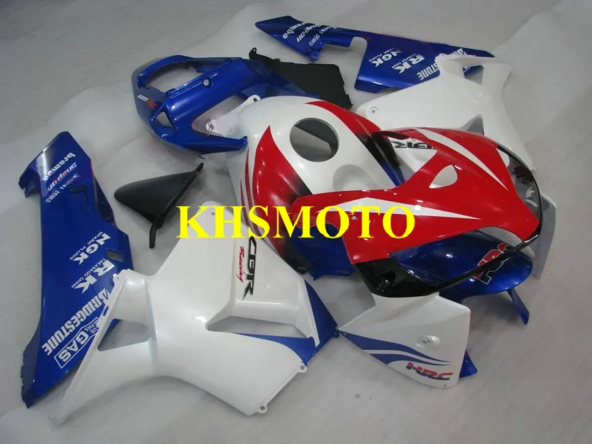 Motorcycle Fairing kit for Honda CBR600RR CBR 600RR F5 2005 2006 05 06 cbr600rr ABS Red white blue Fairings set+Gifts HQ19