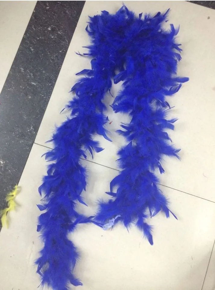 Beyaz tüy boas hindi tüy boa büyük Chandelle Marabou Feather Boa Düğün Töreni Boas Beyaz Pembe Turuncu Sarı Kırmızı Green5582077