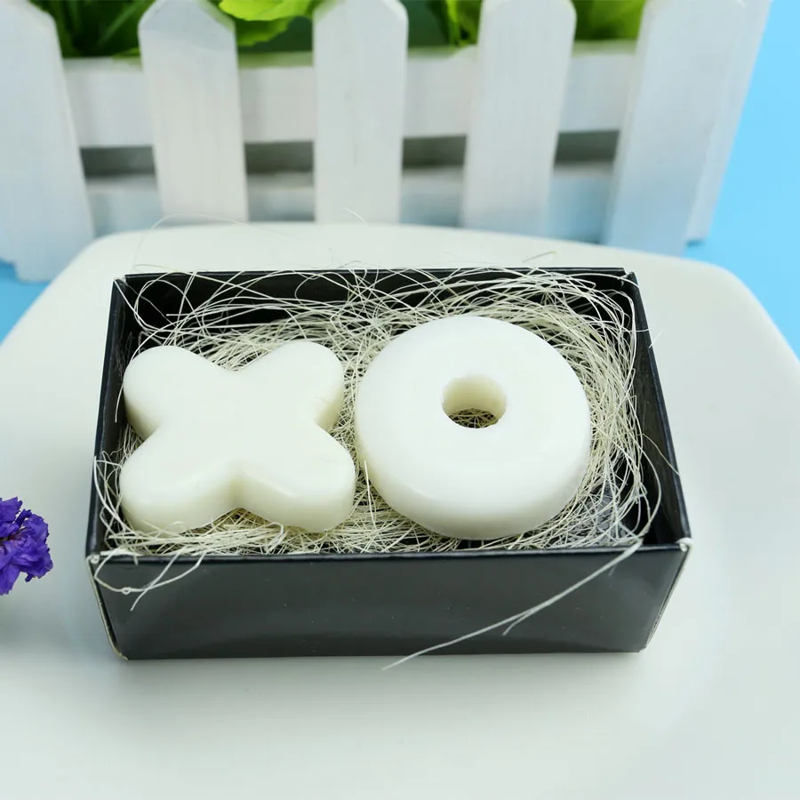 FEIS intero personalizzato fatto a mano regalo confezionato sapone oli vegetali a forma di XO sapone bomboniera regali di nozze baby shower4140033