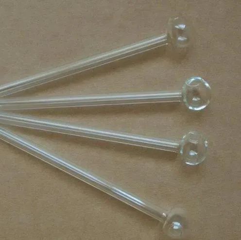 Accessori per narghilè in vetro all'ingrosso, accessori per bong in vetro, vaso per bruciatori dritto esteso da 14 cm