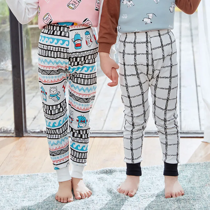 Hot Baby Pants Kids Boys Girls Cotton Pyjama Trousers Spring Autumn Children Clothing Infant Toddler Baby Pajama Pants Bottoms 22 Colors