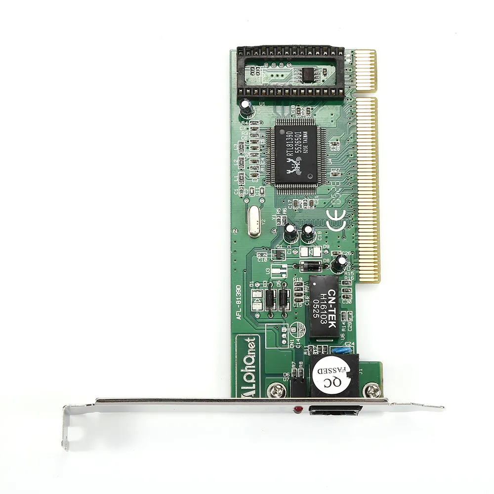 RTL8139D 10 / 100Mbps RJ45 محول بطاقة الشبكة الداخلية PCI لشبكة إيثرنت NIC للكمبيوتر الشخصي