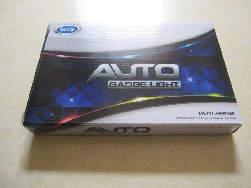 5D-Auto-LED-Emblem, Abzeichen, Symbole, Logo, Rücklicht, Glühbirne, Weiß, Rot, Blau, Farbe 262I
