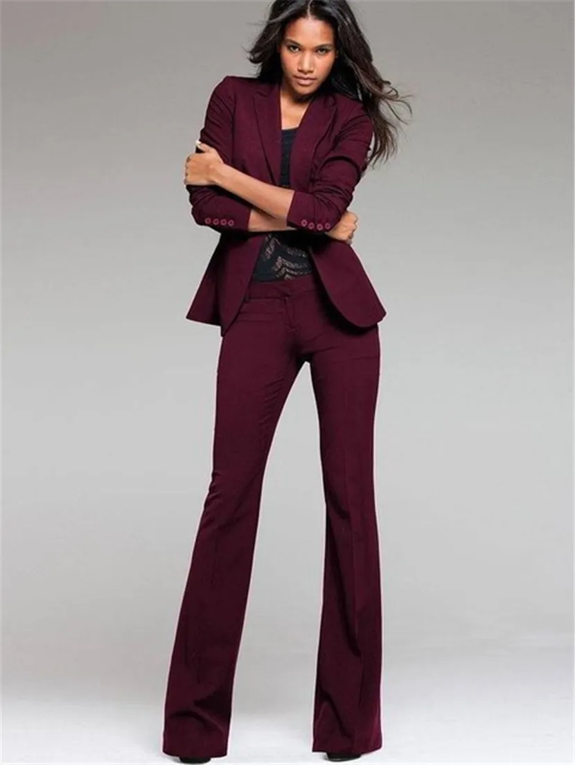 White Two Piece Wide Leg Ladies Trouser Suits And Pants Set For Women  Perfect For Formal Business And Classy Occasions From Fengyiyi, $21.35 |  DHgate.Com