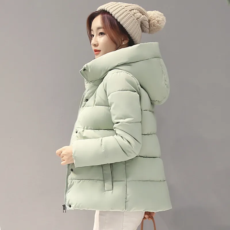 2017 jacket women winter thick coat hooded warm winter female parkas autumn basic coat