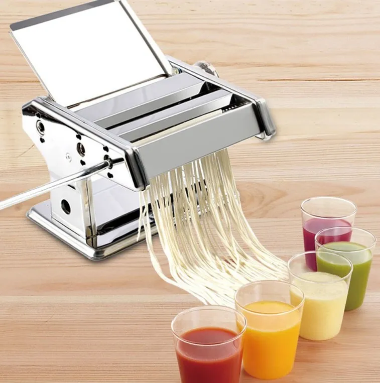 Stainless Steel Noodle Maker For Home Use, Manual Pasta Maker, Dumpling  Wrapper And Noodle Making Machine, Hand Crank Cutter