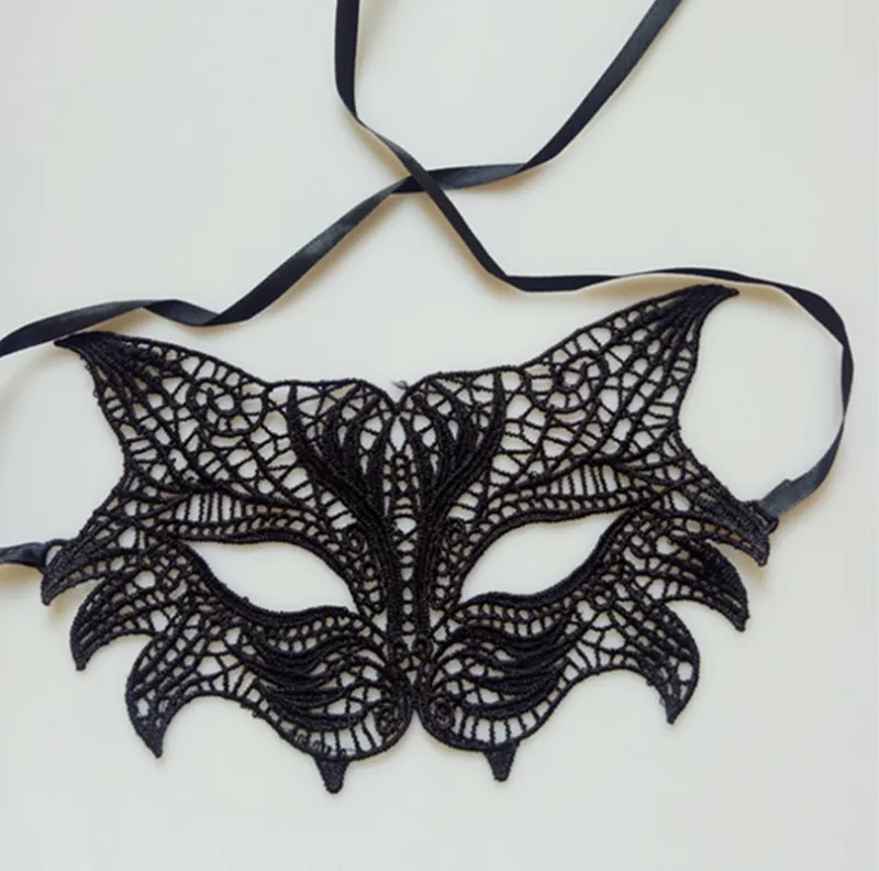 8Pcs Masques Dentelle Noir, Kit Masques Vénitiens Sexy, Masque Femme