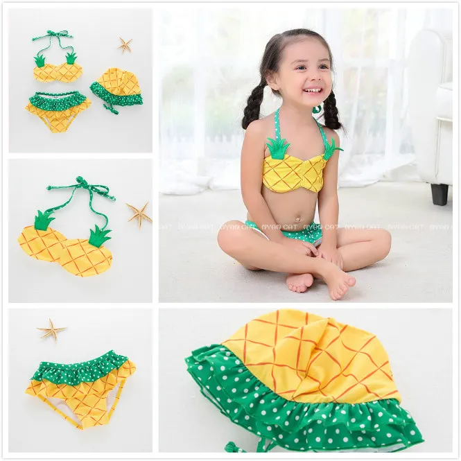 Girls pineapple bikini on sale