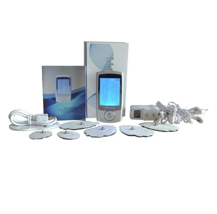 Nieuwe JTkens 2 Kanalen Tens Apparaat Digitale EMS Massager Elektrode Spier Stimulator Body Healthcare Fysiotherapie Machine