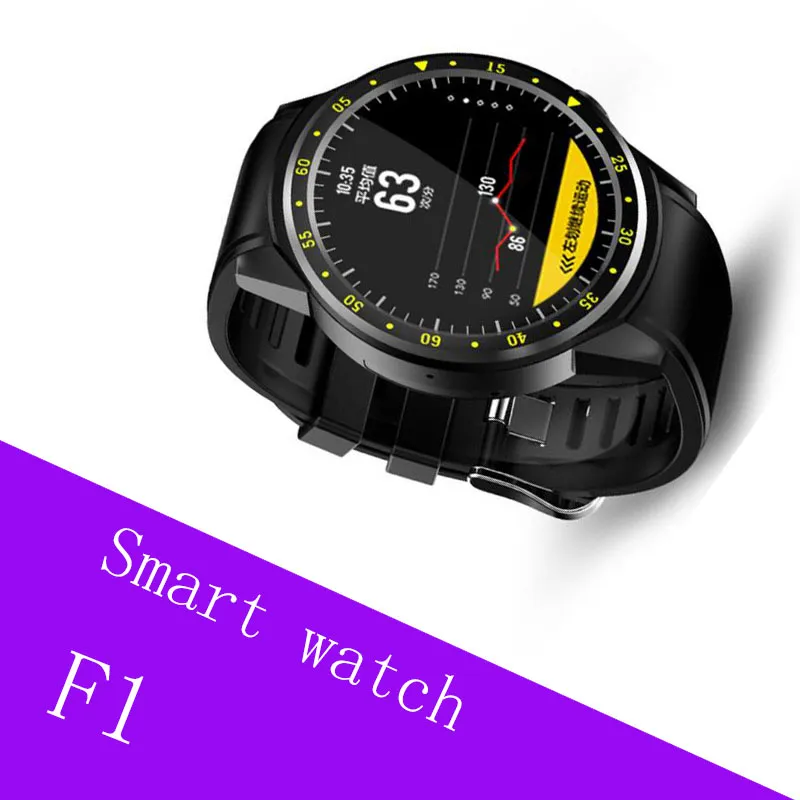 F1 Sports Smartwatch 1.3 pulgadas MTK2503 Soporte Dual tarjeta SIM TF Bluetooth GPS Beidou Cámara Monitor de ritmo cardíaco Sleep Monitor Reloj inteligente