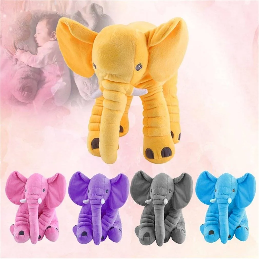 Almofada Do Animal De Pelúcia Crianças Bebê Macio Dormir Travesseiro Brinquedo Bonito Elefante De Algodão 2018 New Arriva Hight Qulity