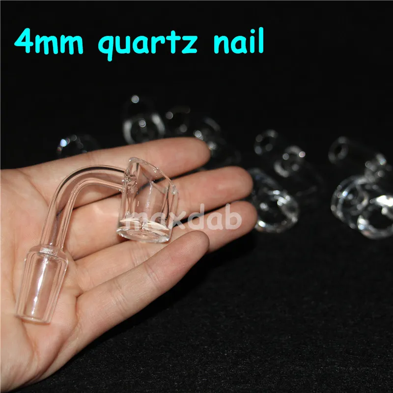 Atacado Quartz Banger Fabricante 14mm 18mm masculino curvo tubo de Quartzo prego para tubulação de água frete grátis