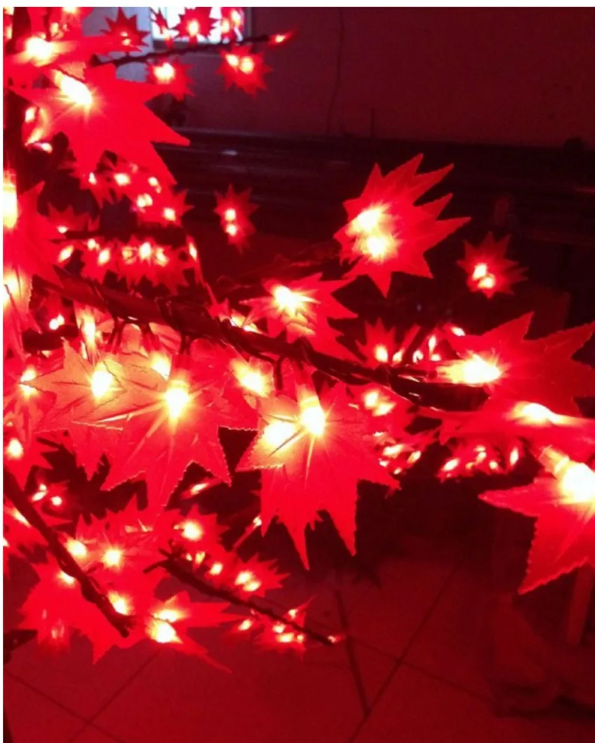 672 LED Altezza 1,8 m LED Albero di acero LED Luce albero di Natale Impermeabile 110/220 V CA Colore rosso/giallo Uso esterno