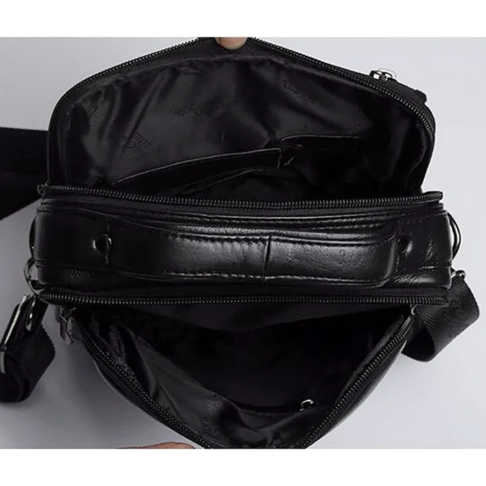 100% sac en cuir véritable poignée supérieure hommes sacs homme épaule bandoulière sacs Messenger petit rabat sacs à main décontractés hommes fourre-tout Bag2870