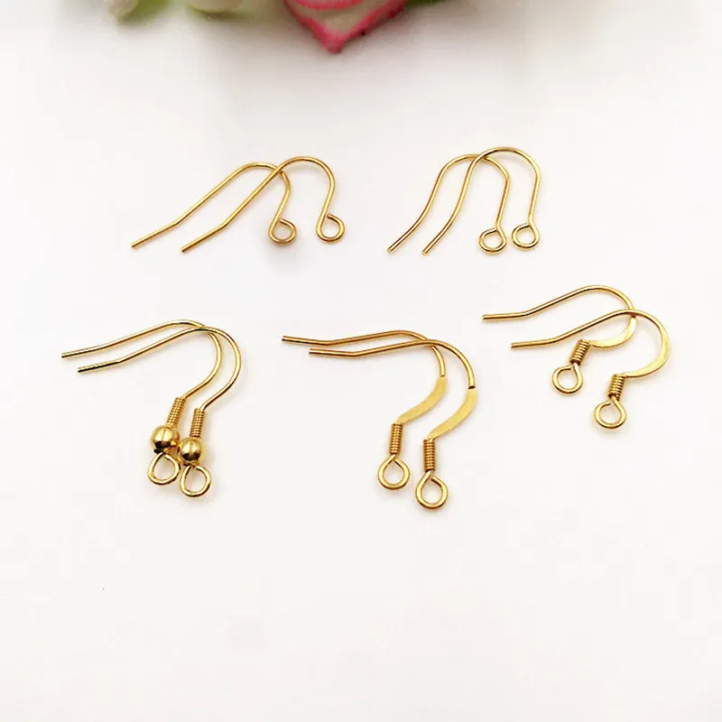 DIY Gold Threader Earrings Finding: 100 Gold 316L Stainless Steel