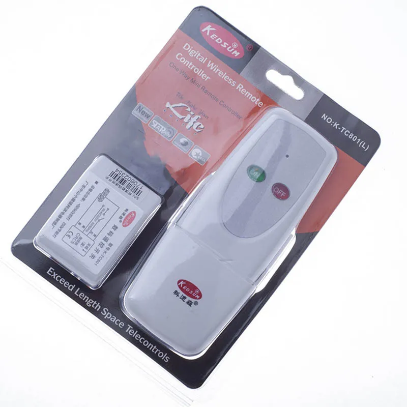 KEDSUM Digital Remote Control Switch 110V 220V Microcomputer Remote Control Switch One Two Three Four Ways Valfritt3722302