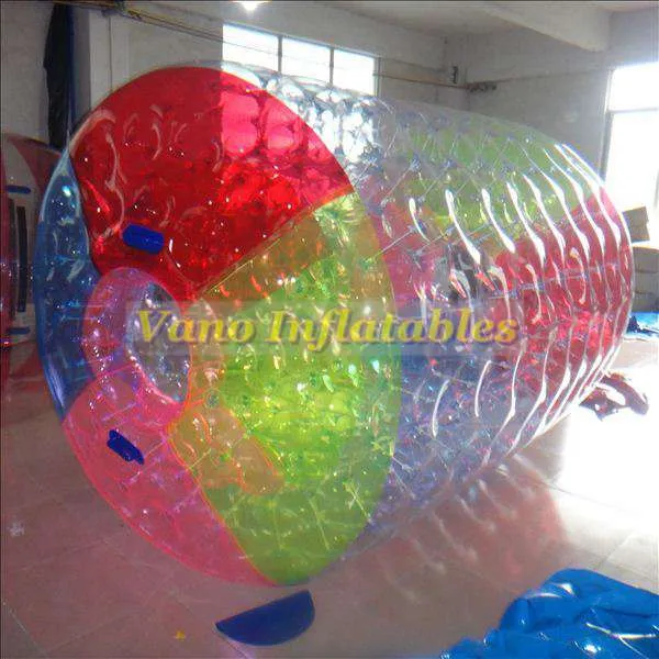 Wody Water Roller Commercial PVC Nadmuchiwane Chomik Wheel Zorb Roller Ball Rolling Ball 2.2m 2.4m 2,6 m 3m z pompą Darmowa wysyłka