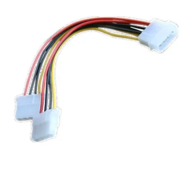 4 Pin Molex Male to 2 ports Molex IDE Female Power Supply Y Splitter Adapter Cable for PC, cooling fan, CD Driver Hard Disk