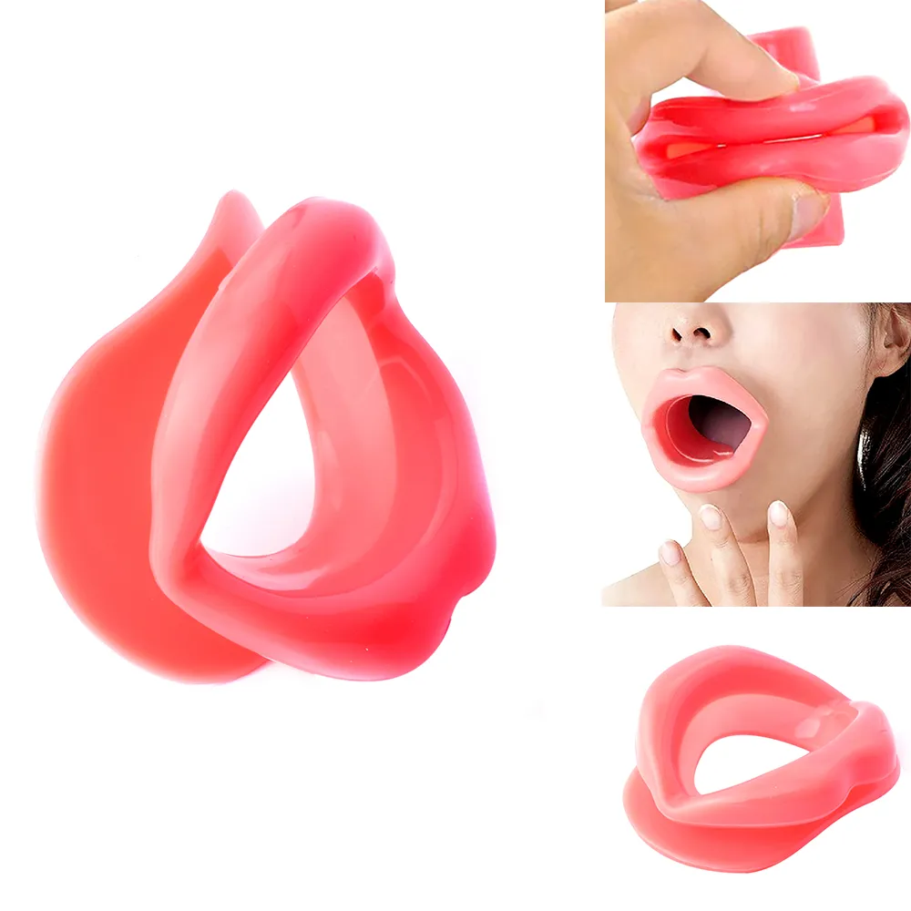 Gomma di Silicone Bocca Viso Più Sottile Lip Muscle Tightener Anti-rughe Bocca Muscolo Tightener Anti Invecchiamento Rughe Mento Massaggiatore