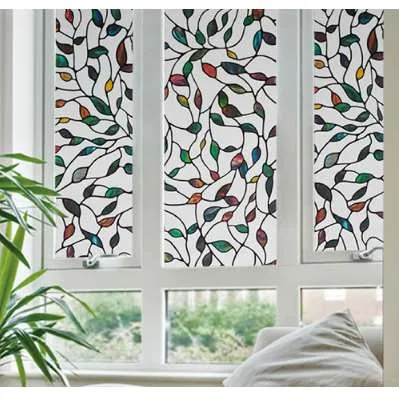Pellicola Per Finestre Decorativa 3D – 80x170 Cm, Adesiva Static Cling, Privacy E Isolamento Termico - 4