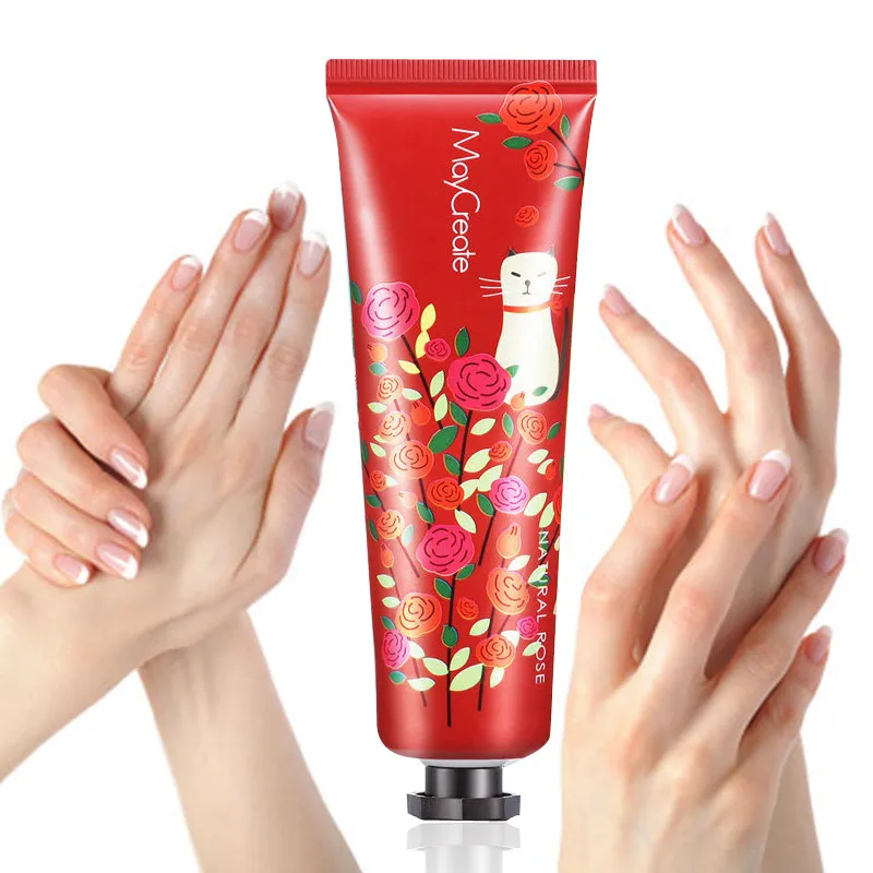 Groothandel 10 stks creatief onderzoek echt fruit geur 30g handcrème cosmetica hydraterende merk make-up fabrikanten hand crème zorg