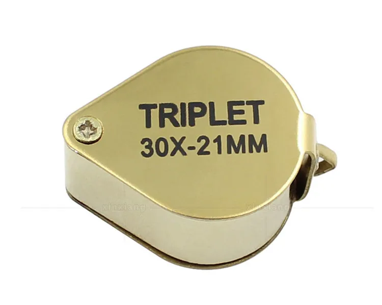 Portable 30x Moc 21mm Jewellers Magnifier Gold Eye Lupa Jewelry Store Najniższa cena Szkło powiększające z wykwintnym pudełkiem DHL za darmo