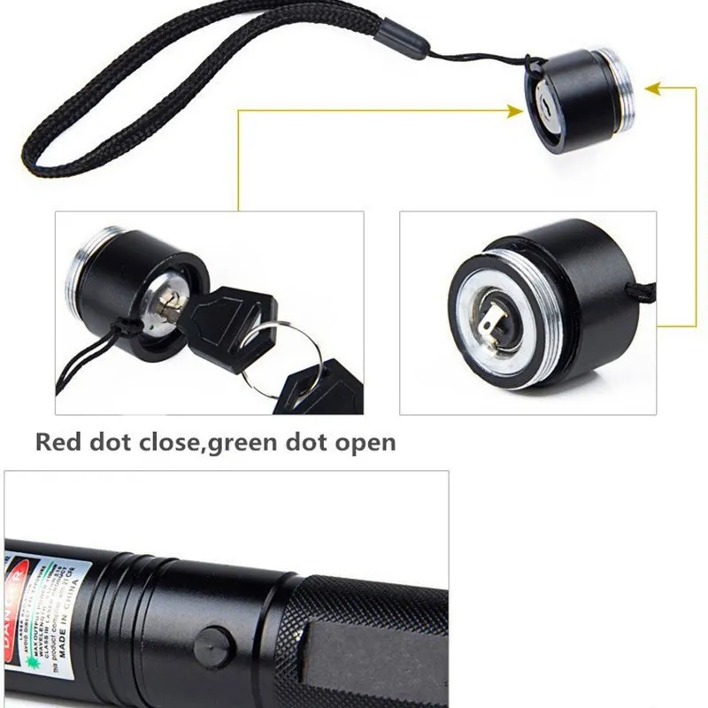 Бесплатная доставка Laser 303 Long Distance Green SD 303 Laser Pointer Мощная охотничья лазерная ручка Bore Sighter + 18650 Аккумулятор + Зарядное устройство