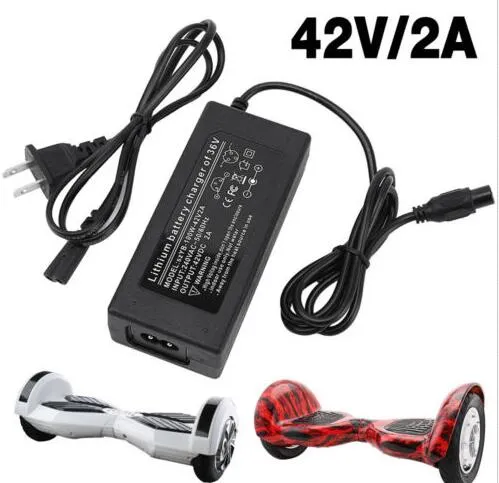 Cargador Adaptador De Corriente De 42V 2A Para Patinete Hoverboard