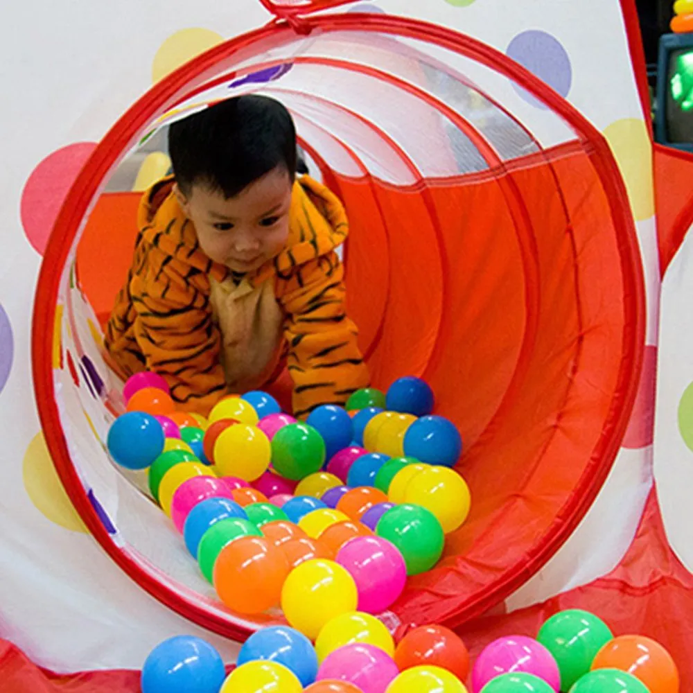 Tienda De Campaña En Con Túnel, Hoyo De Bolas Para Niños