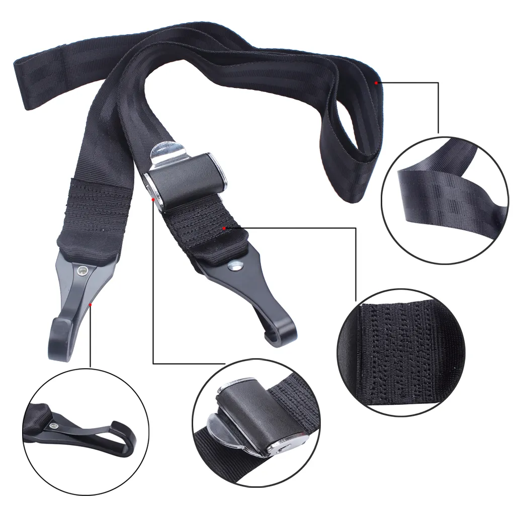 Universal Dual Hook ISOFIX Latch Seat Belt Strap For Car Baby Child Safety  Seat