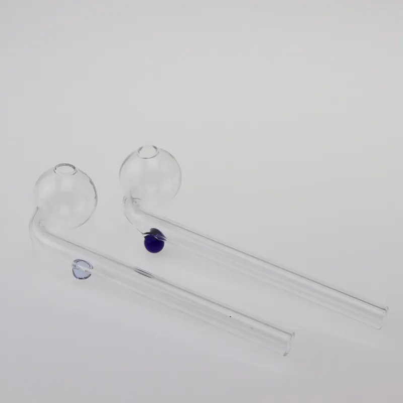 Nouveaux brûleurs à l'huile en verre incurvé Tubes d'eau en verre bong avec un équilibreur de verre coloré différent pour le tabagisme