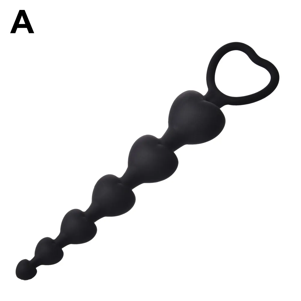 4 pz/lotto Tipo Giocattoli Anali In Silicone Grande Nero Dilatatore Retrattile Dildo Anale Spina Clistere Giocattoli Erotici Prodotti Del Sesso Gay Alternativa Giocattoli Del Sesso Adulti