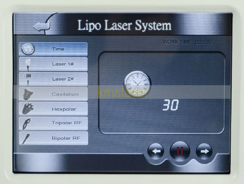 Koreanska nya 40khz kavitation 160mw diod laserlipo laser kropp bantning viktminskning fettförbränning lymfatisk RF radio requency skönhet maskin