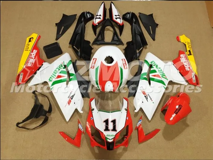 3 darmowe prezenty Kompletne wróżki dla Aprilia RS125 2006 2008 2009 2011 2011 RS125 06-11 RS125 RS 06 07 08 Czerwony White X104