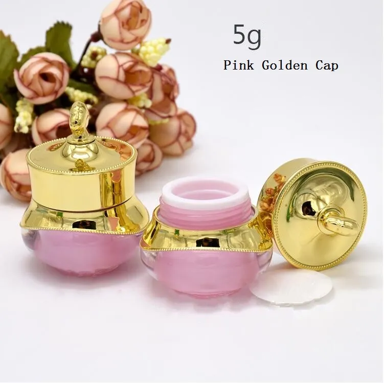 5/10 / 15g Crown Shape Plastic Hervulbare Flessen Lege Pot Flessen Make Jar Travel Face Cream Lotion Cosmetische Container Hot Koop